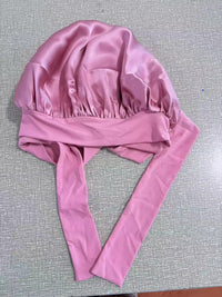 Double Layer Silk Elastic Band Nightcap